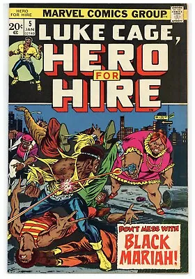 Buy Hero For Hire  # 5   FINE VERY FINE   January 1973   1st App.   Black Mariah • 26.09£