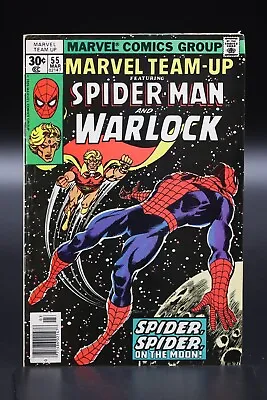 Buy Marvel Team-Up (1972) #55 1st Time & Power Infinity Gems Adam Warlock FN • 5.91£