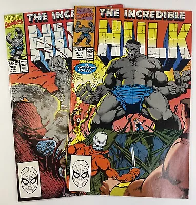 Buy 1990 Marvel Comics The Incredible HULK #368 & 369 Sam Keith In Fine (E55) • 5.62£