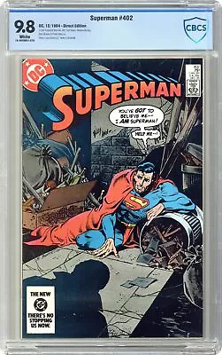 Buy Superman #402 CBCS 9.8 1984 18-39EBB61-078 • 104.08£
