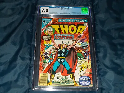 Buy Thor Annual #6 CGC 7.0 F/VF  (Marvel - 1977) Guardians Of The Galaxy! • 58.58£