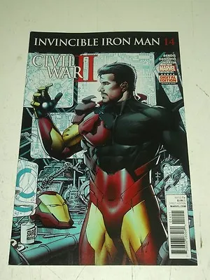 Buy Iron Man Invincible #14 Marvel Comics Civil War Ii December 2016 Nm (9.4) • 3.99£