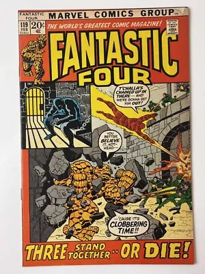 Buy Fantastic Four #119 (1971) Black Panther Changes His Name To Black Leopard In... • 9.59£