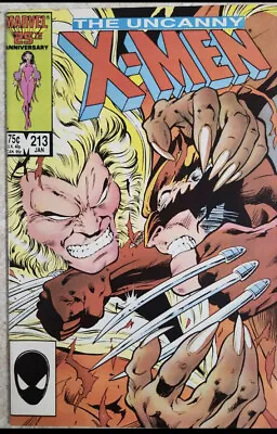Buy Uncanny X-men #213 (1987) 1st Cameo Appearance Of Mr. Sinister *KCC Top 20* • 19.99£