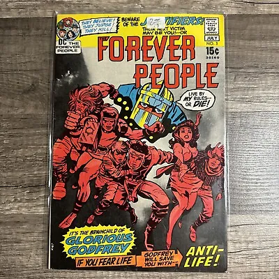 Buy The Forever People #3, July 1971, Darkseid. By Jack Kirby • 15.08£