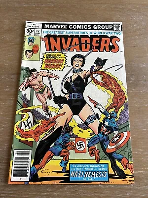 Buy INVADERS #17. 1977 Bronze Age Marvel. 1st Appearance Of Warrior Woman Hitler App • 6.31£