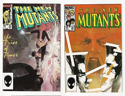 Buy New Mutants #25 #26 (1st + Full Appearance Of Legion) VFNM White Pages 1st Print • 19.76£