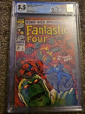 Buy Fantastic Four Annual #6 CGC 5.5 1968 1st App. Franklin Richards • 146.14£
