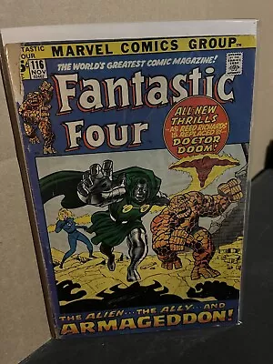 Buy Fantastic Four 116 🔥1971 Dr Doom OVERMIND Stranger App🔥Bronze Comics🔥FN+ • 15.76£