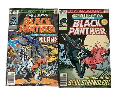 Buy Marvel Premiere Featuring Black Panther #52 #53 Marvel 1980 Comics • 11.35£