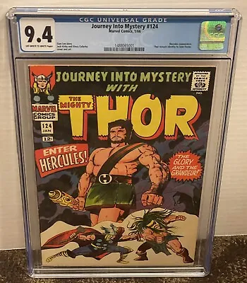 Buy Journey Into Mystery #124 2nd App Hercules CGC 9.4 Thor MCU • 831.15£