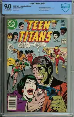 Buy Teen Titans #48 Cbcs 9.0 Cr/ow Pages // Joker's Daughter Becomes Harlequin 1977 • 71.13£
