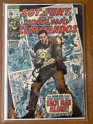 Buy MARVEL Sgt. Fury And His Howling Commandos #74 Marvel Comics 1970 X1 • 6.37£