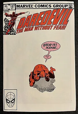 Buy Marvel Comics-Daredevil #187 1982 Frank Miller Black Widow Direct Edition. • 19.01£