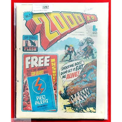 Buy 2000AD Prog 3 1st Print 2nd Judge Dredd Appearance Comic 12 3 77 UK  (set 3297 . • 270£