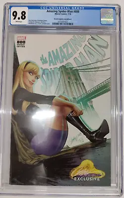 Buy Amazing Spider-man 800 J Scott Campbell Gwen Stacy Cover F Cgc 9.8! • 102.50£