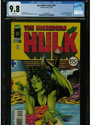 Buy Incredible Hulk #441 Cgc 9.8 Pulp Fiction Movie Poster Homage Cover She-hulk App • 157£