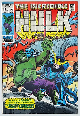 Buy The Incredible Hulk #126 1970 4.0 VG 1st Appearance Barbara Noriss (Valkyrie)! • 19.99£