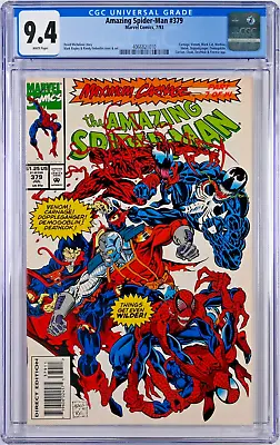 Buy Amazing Spider-Man #379 CGC 9.4 (Jul 1993, Marvel) Maximum Carnage, Deathlok • 46.17£