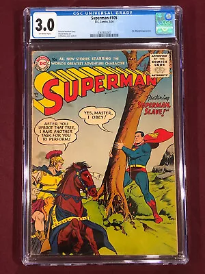 Buy Superman 105 Cgc 3.0 Al Plastino Edmond Hamilton 1956 • 177.69£