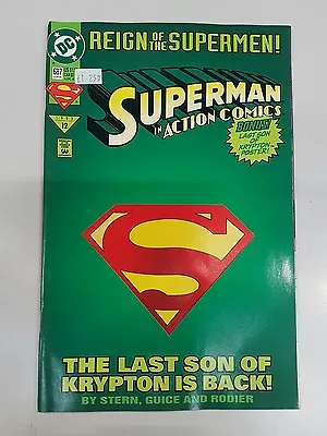 Buy Dc Comics Superman In Action Comics #687 Comic **ex** Cut Out Cover + Poster • 1.99£