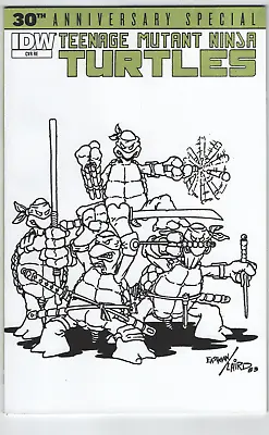 Buy Teenage Mutant Ninja Turtles 30th Anniversary Eastman Laird Sketch Variant Idw 1 • 142.99£