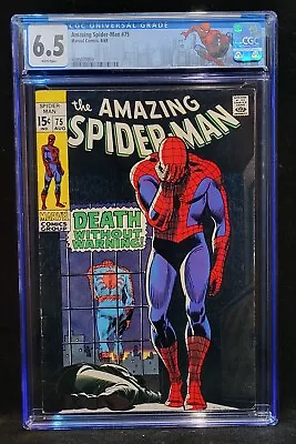 Buy Amazing Spider-Man #75 (1969) CGC 5.0 Custom Label White Pages • 126.50£