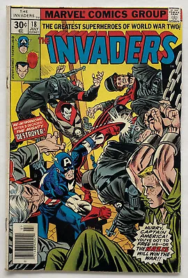 Buy The Invaders 1977 July #18 Marvel Comics 1st Appearance Of Destroyer & Dyna-mite • 8.68£