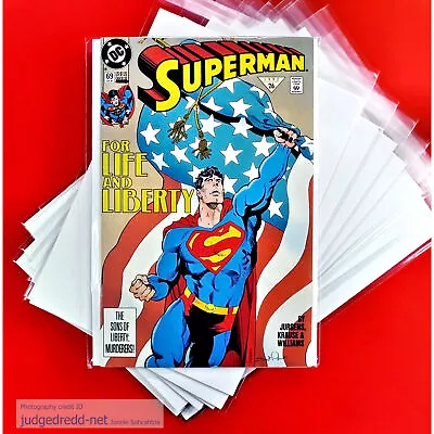 Buy 25 Comic Bags ONLY Size17 For Modern Marvel DC Superman Regular  New • 12.98£