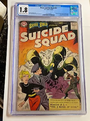 Buy Brave And The Bold #25 1st App Suicide Squad DC Comics 1959 CGC 1.8 • 398.32£