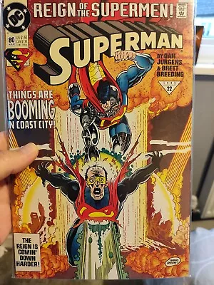 Buy Superman #80 DC Comics 1993 Reign Of The Supermen  • 3£