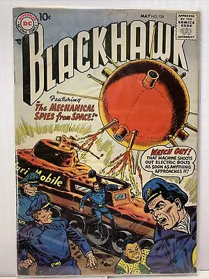 Buy Blackhawk #124 DC Comics 1958 Silver Age War Hero Comic Book Scifi • 27.67£