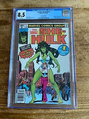 Buy The Savage She Hulk #1 Marvel 1979 1st Appearance Of She-Hulk CGC 8.5 • 79.43£