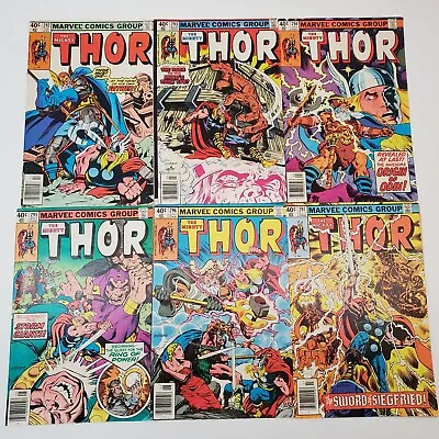 Buy MARVEL Comics THE MIGHTY THOR #292-297 Bronze Age Comic Books LOT Good Cond. • 23.82£