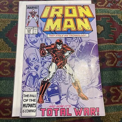 Buy Iron Man #225 F/VF 1987 Armor Wars Pt 1 Stilt-Man & Controller Apps🔥🔑!!! • 7.15£