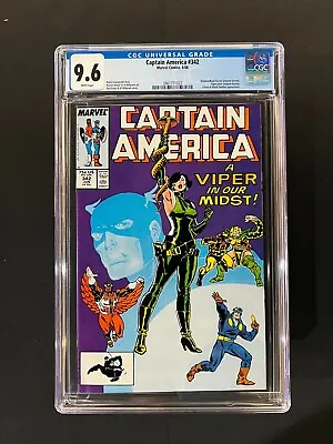 Buy Captain America #342 CGC 9.6 (1988) - Viper App • 47.29£