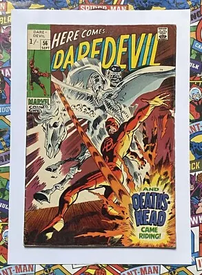 Buy DAREDEVIL #56 - SEPT 1969 - 1st DEATHS HEAD APPEARANCE! - VG (4.0) PENCE COPY! • 12.99£