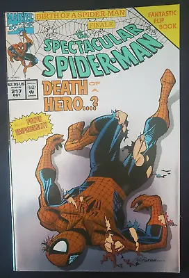 Buy Marvel The Spectacular Spider-Man #217 (Oct. 1994) ~ Flip Book W/ Foil Cover • 2£
