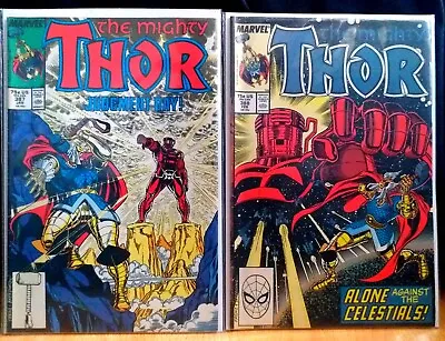 Buy Mighty Thor #387 & #388 *1st Exitar Celestial/Eternals* KEY 1988 Marvel Comics  • 22.95£