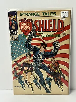 Buy Nick Fury Agent Of Shield #167 Marvel Comics 1968 Silver Age, Boarded • 72.33£