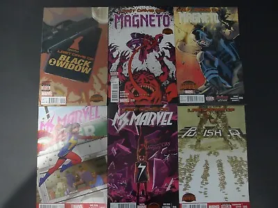 Buy Secret Wars Tie-in Comics: Ms. Marvel 4, 16, Magneto 18-19 + More! #3 Lot Of (6) • 12.66£