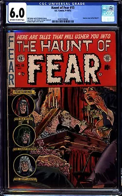 Buy Haunt Of Fear #15 (1952) CGC 6.0 -- O/w To White; Ingels Cvr; Ad For Mad #1 • 553.99£