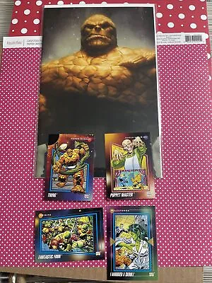 Buy Fantastic Four #2 Thing Ben Grimm Stanley Artgerm Lau Virgin Variant Cover 1992 • 8.02£