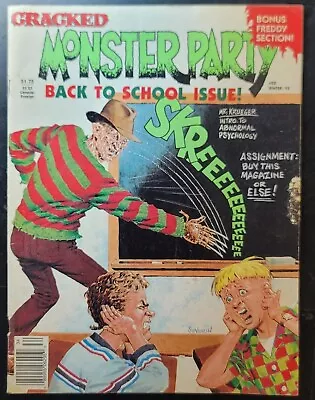 Buy Cracked Monster Party Magazine #22 Freddy Nightmare Elm Street  Halloween Horror • 31.62£