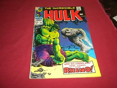 Buy BX6 Incredible Hulk #104 Marvel 1968 Comic 2.5 Silver Age (Nibbled On) • 20.91£
