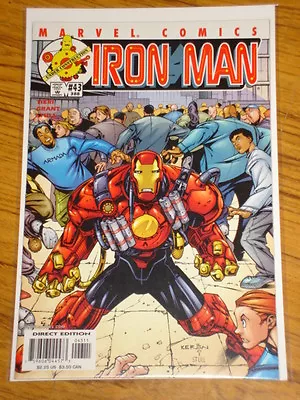 Buy Ironman #43 Nm (9.4) The Invincible Marvel Comics August 2001 • 3.49£