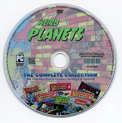Buy Weird Planets - The Complete Comic Book Collection On Disc (Issues 1-23) DVD ROM • 4.99£
