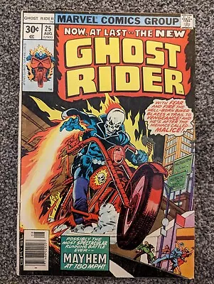Buy Ghost Rider 25. Marvel 1977. Johnny Blaze. 1st Appearance Of MALICE • 10£