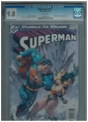 Buy Superman 211 Vs Wonder Woman!   CGC 9.8   White Pages! 2005 DC Comic • 160.66£