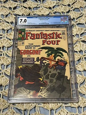 Buy Fantastic Four #44 Cgc 7.0 Ow/w Pages 1st Gorgon Medusa Jack Kirby, New Case • 89.20£